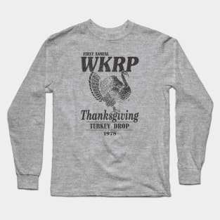 Wkrp Thanksgiving Turkey Drop Retro Long Sleeve T-Shirt